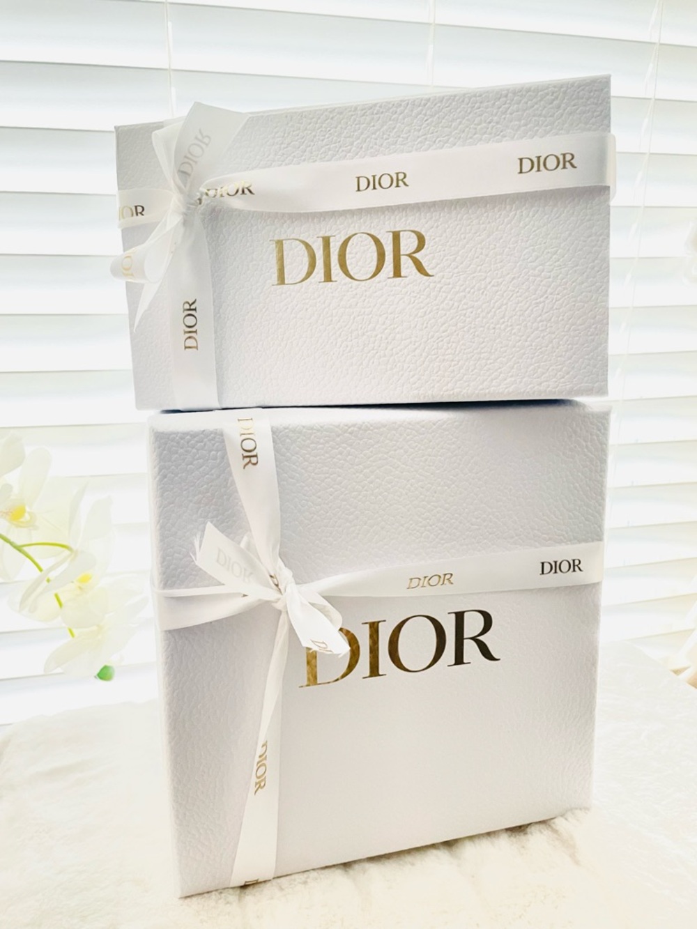 DIOR Authentic empty Gift Box set + Tissue & Ribbon